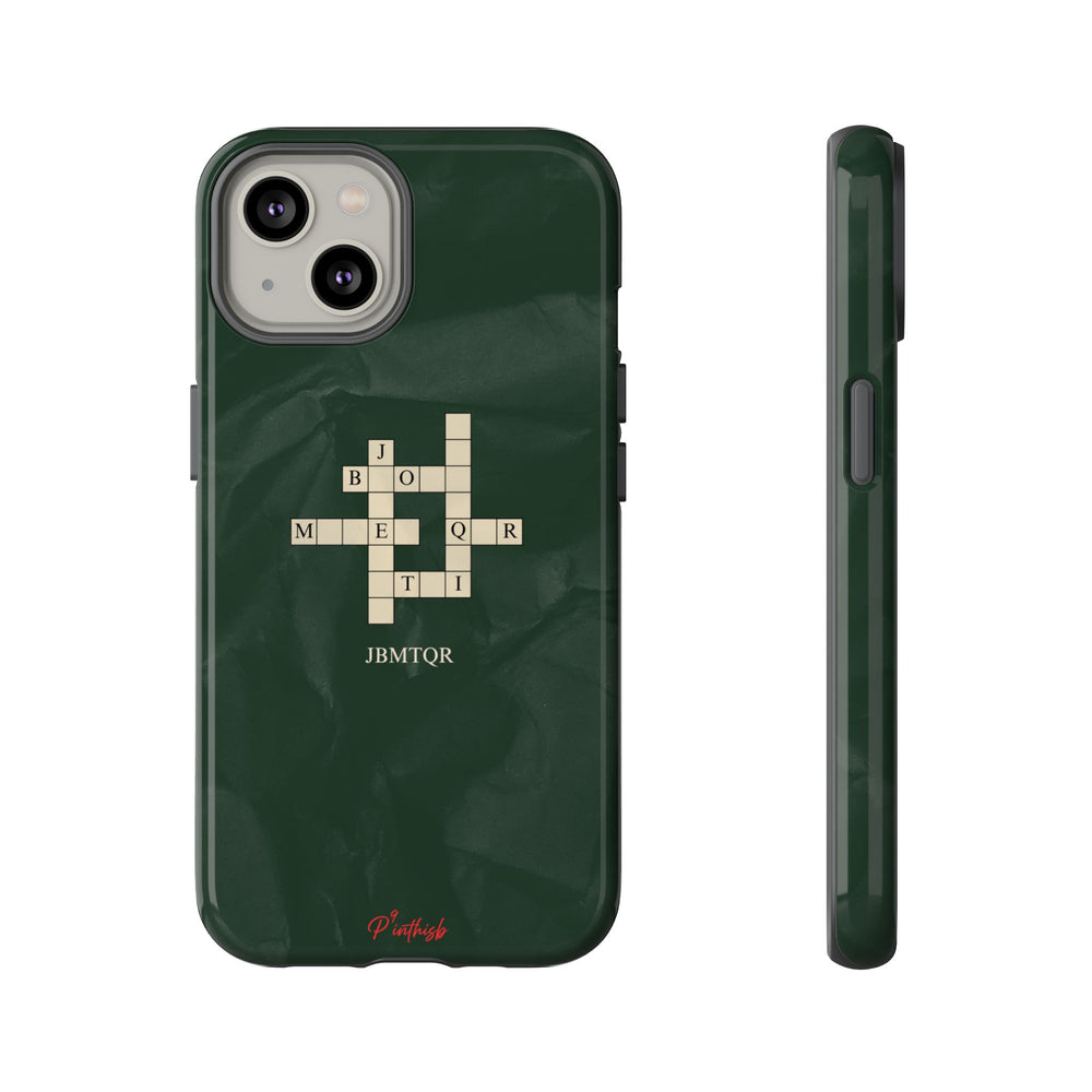 "JBMTQR crossword" Tough Phone Case