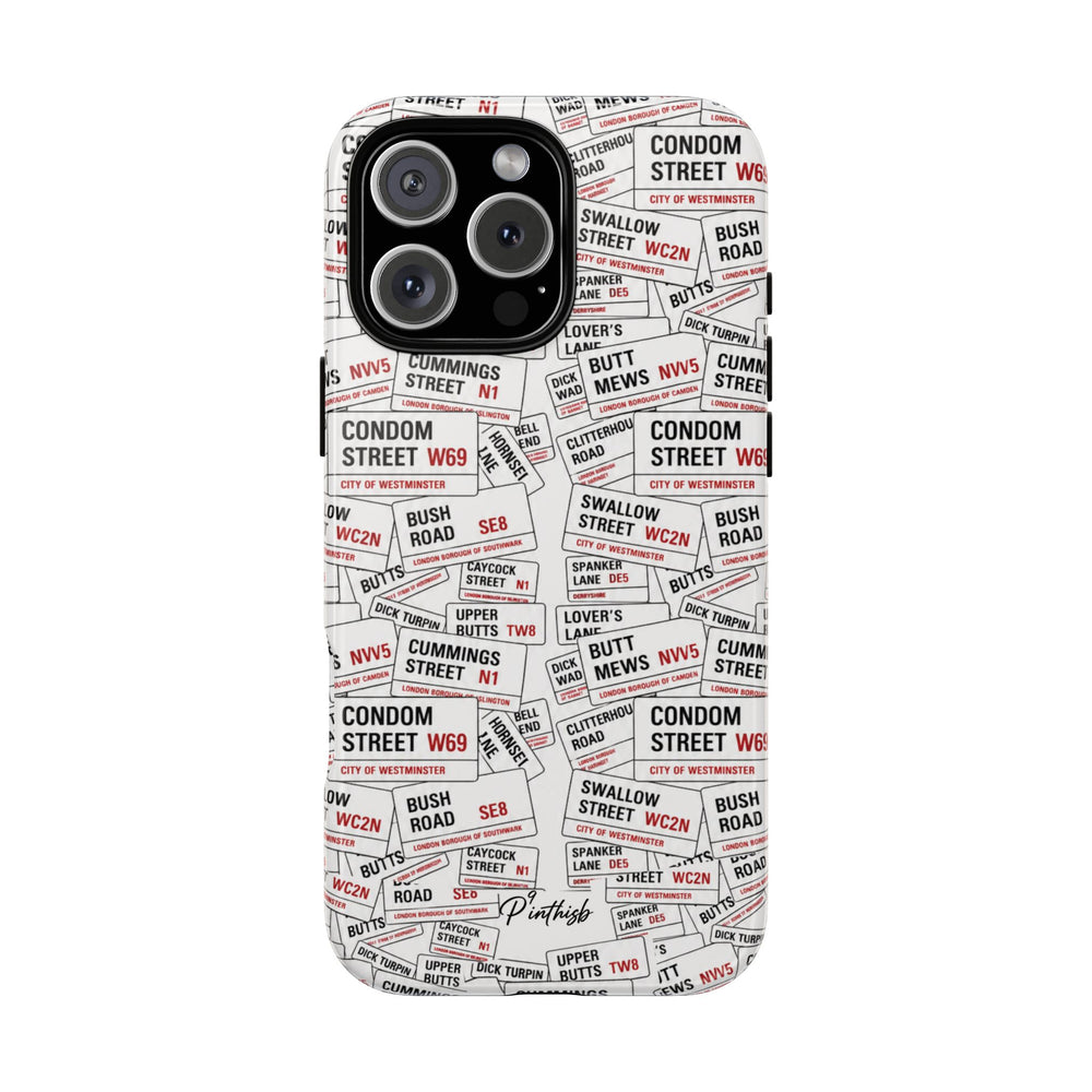 Cheeky London Street Signs Phone Case