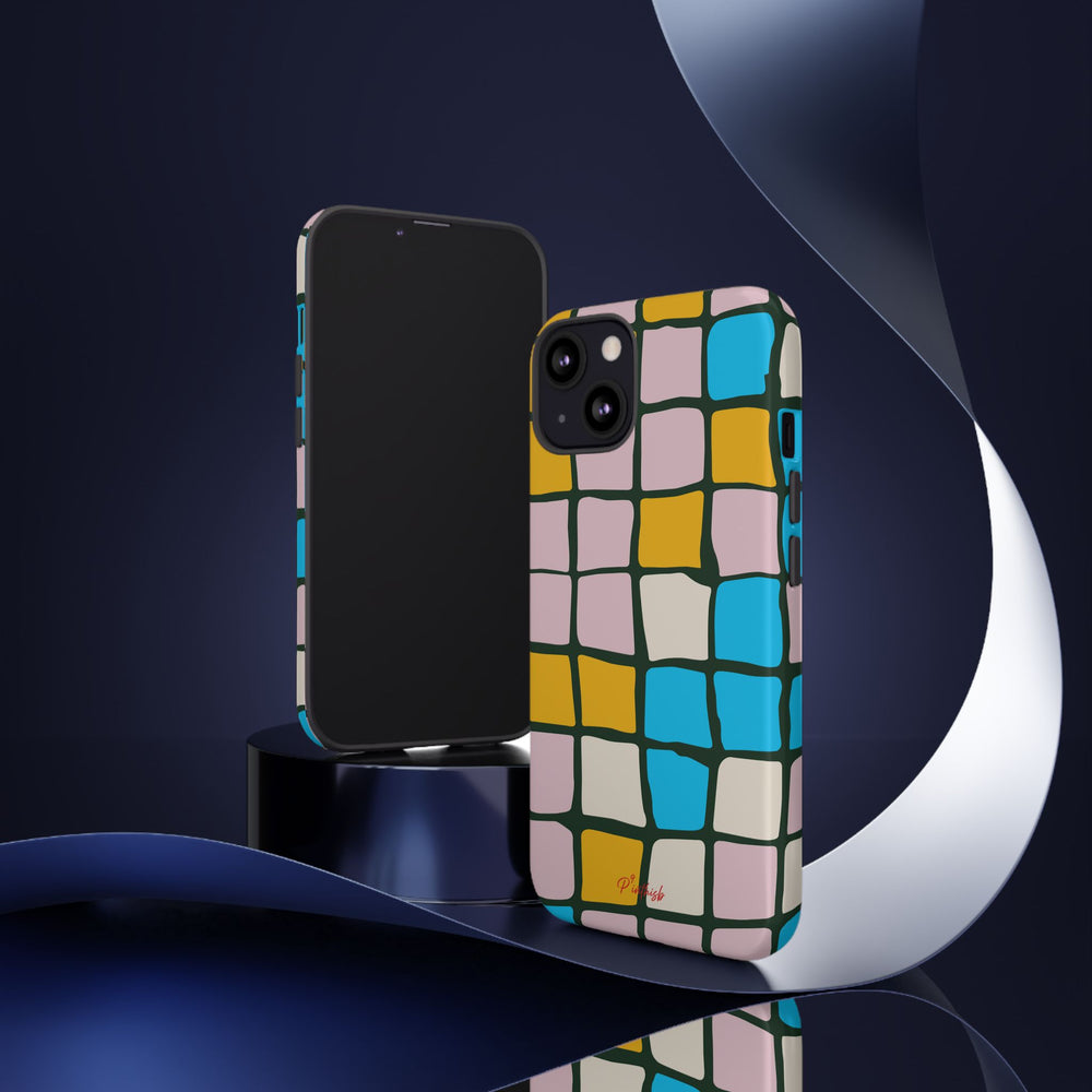 Color Grid Tough Phone Case