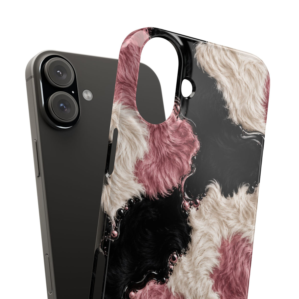 Cow Print Swirl Snap Case