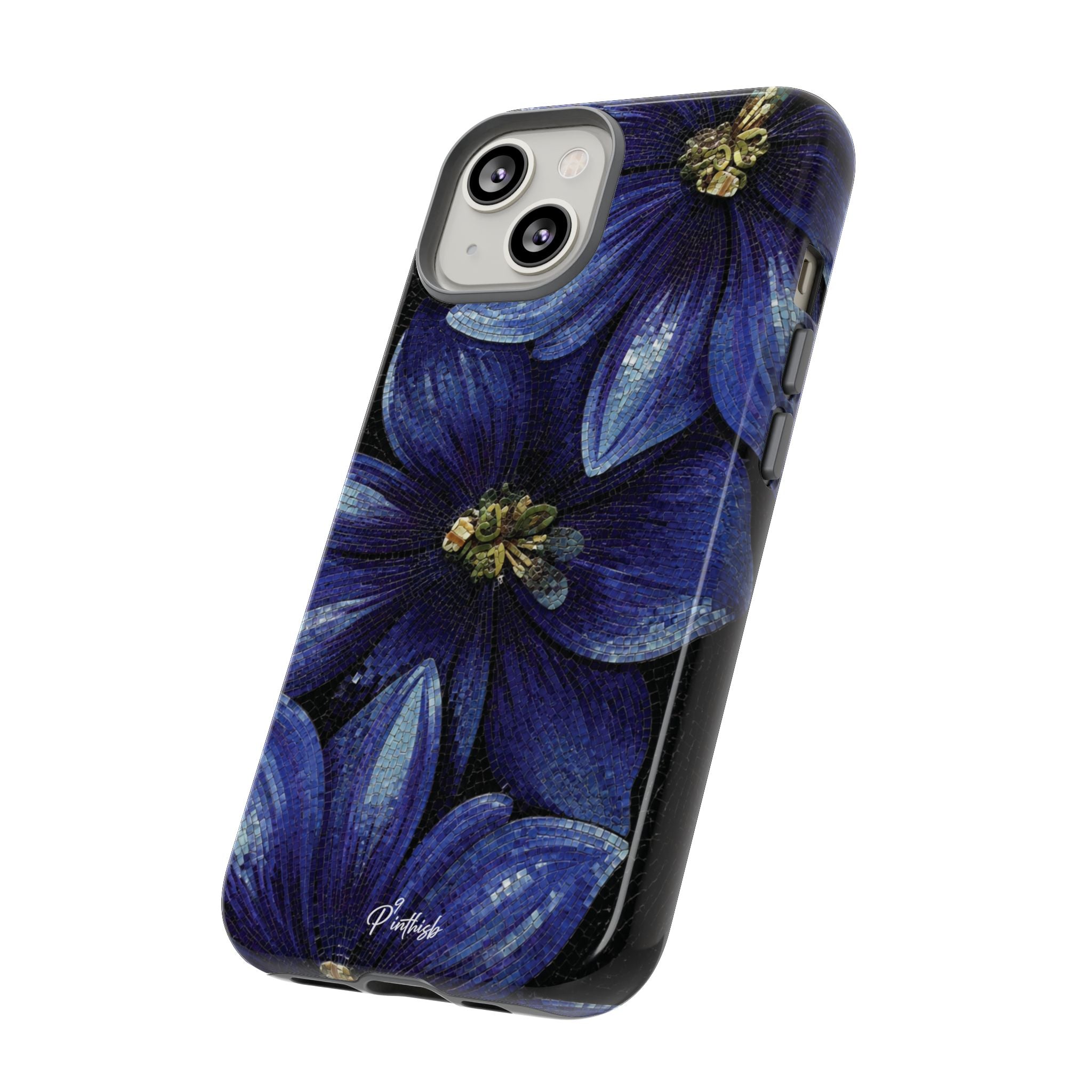 Blue Floral Tough Case