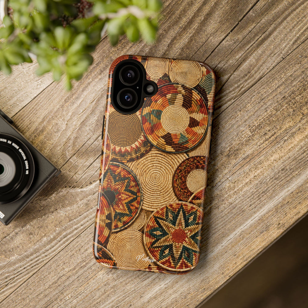Bohemian Woven Basket Pattern Tough Case