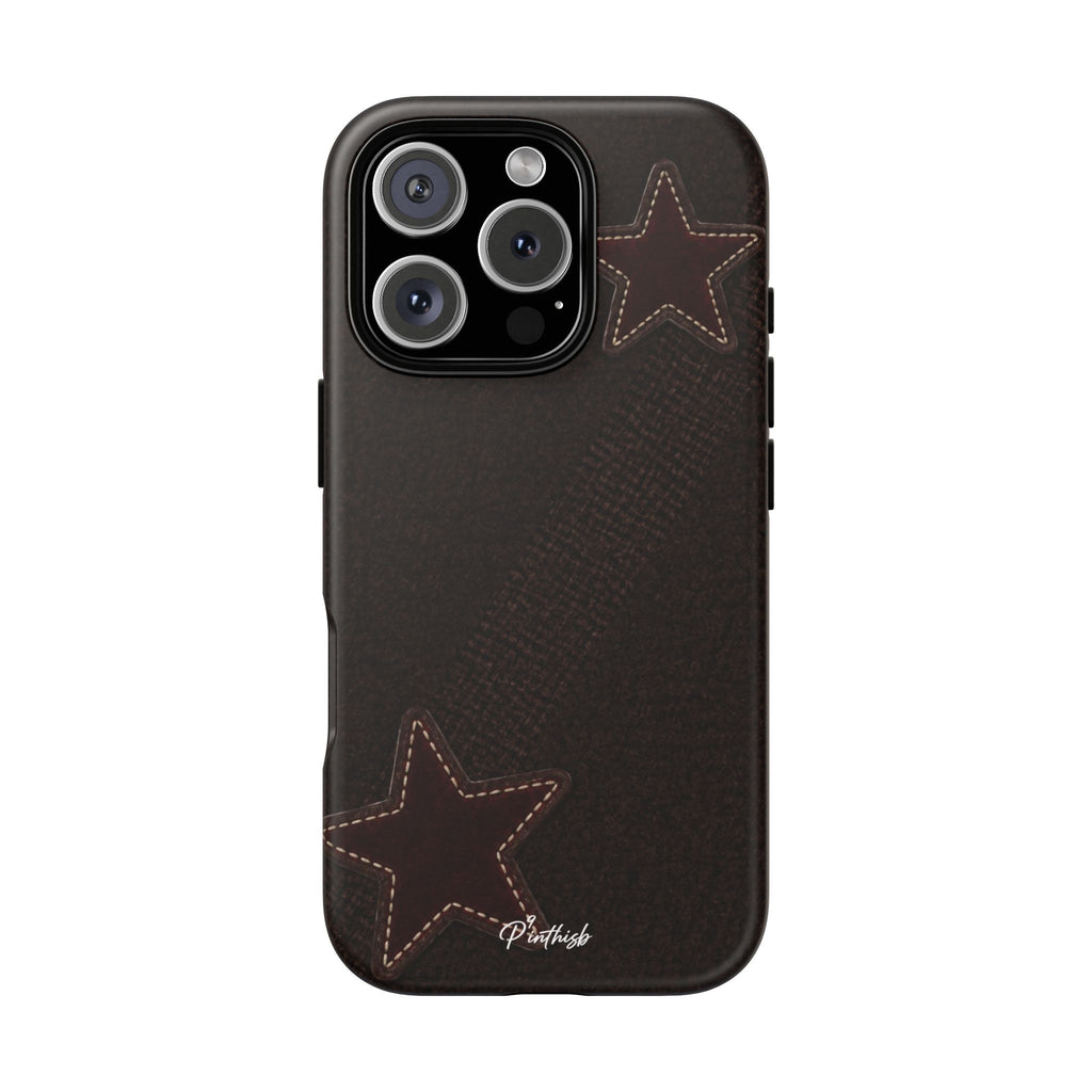 Rustic Stitched Star Phone Case