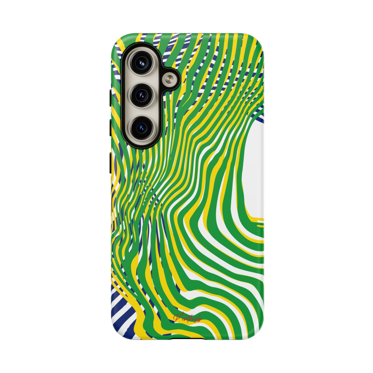Abstract Green Wave Phone Case