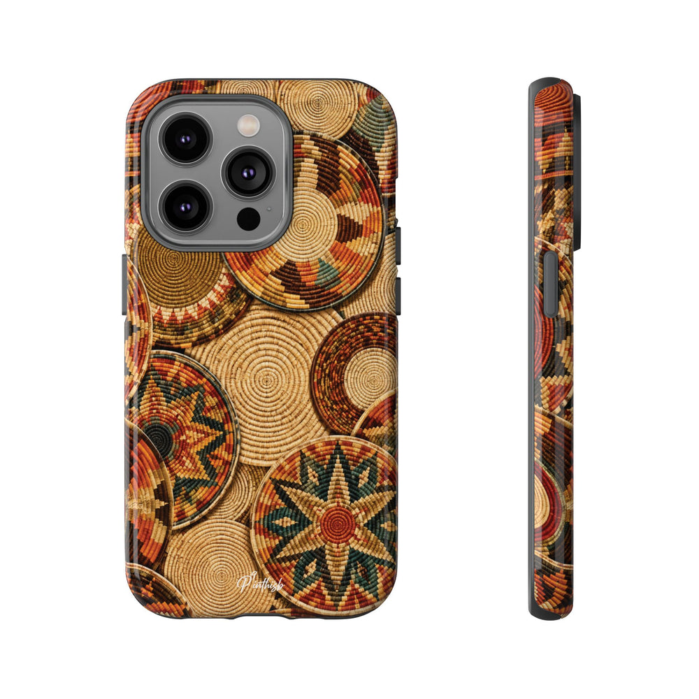 Bohemian Woven Basket Pattern Tough Case