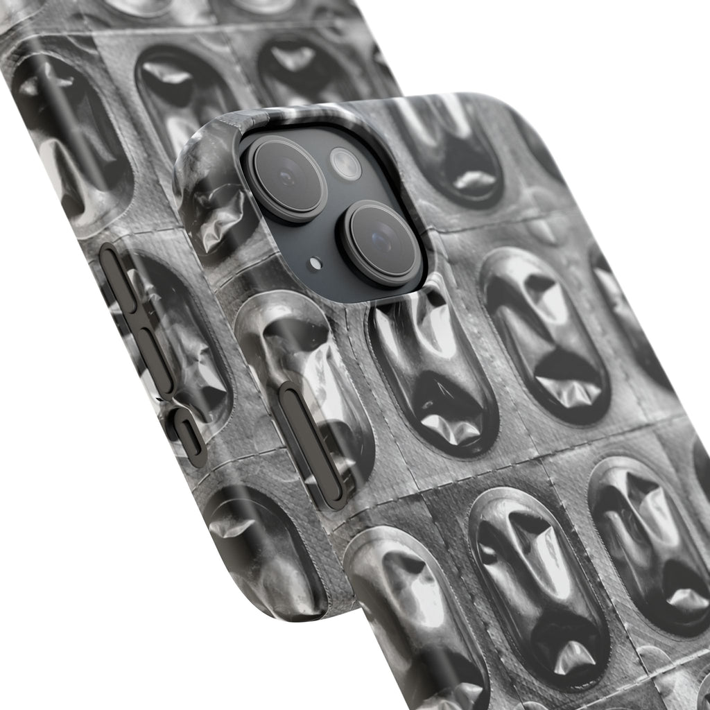 Metallic Mask Grid Snap Case