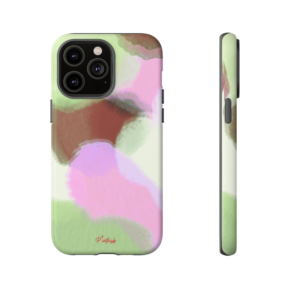 Abstract Pastel Camouflage Tough Phone Case