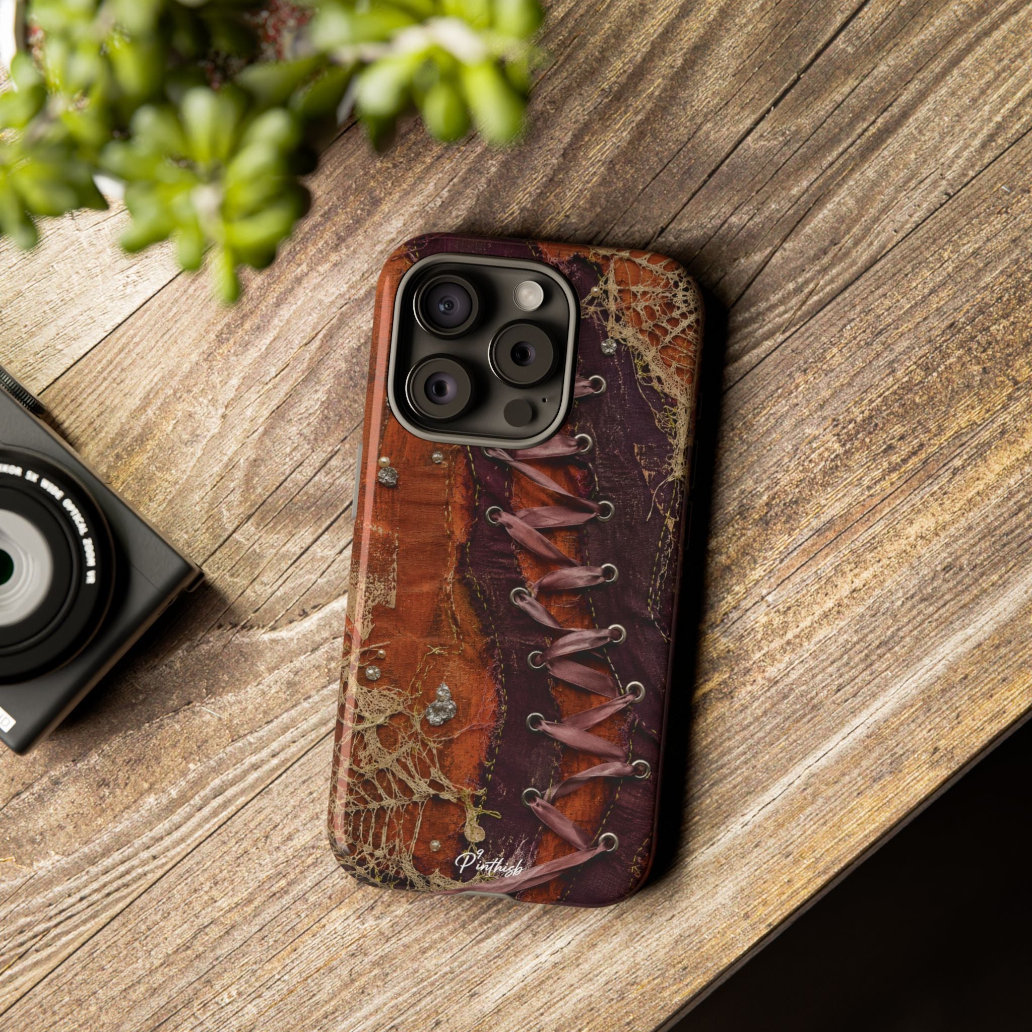 Vintage Leather Lace Tough Case