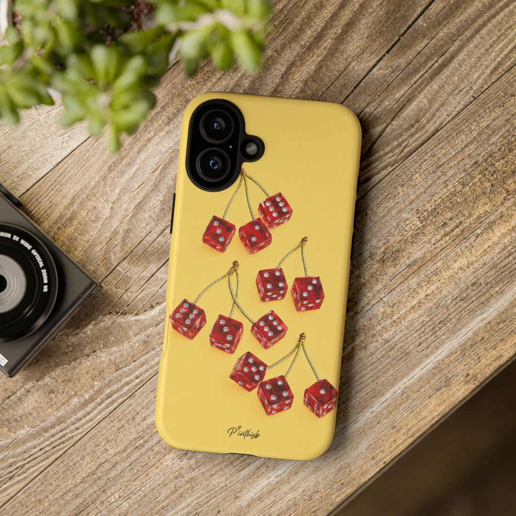 Cherry Dice Tough Phone Case