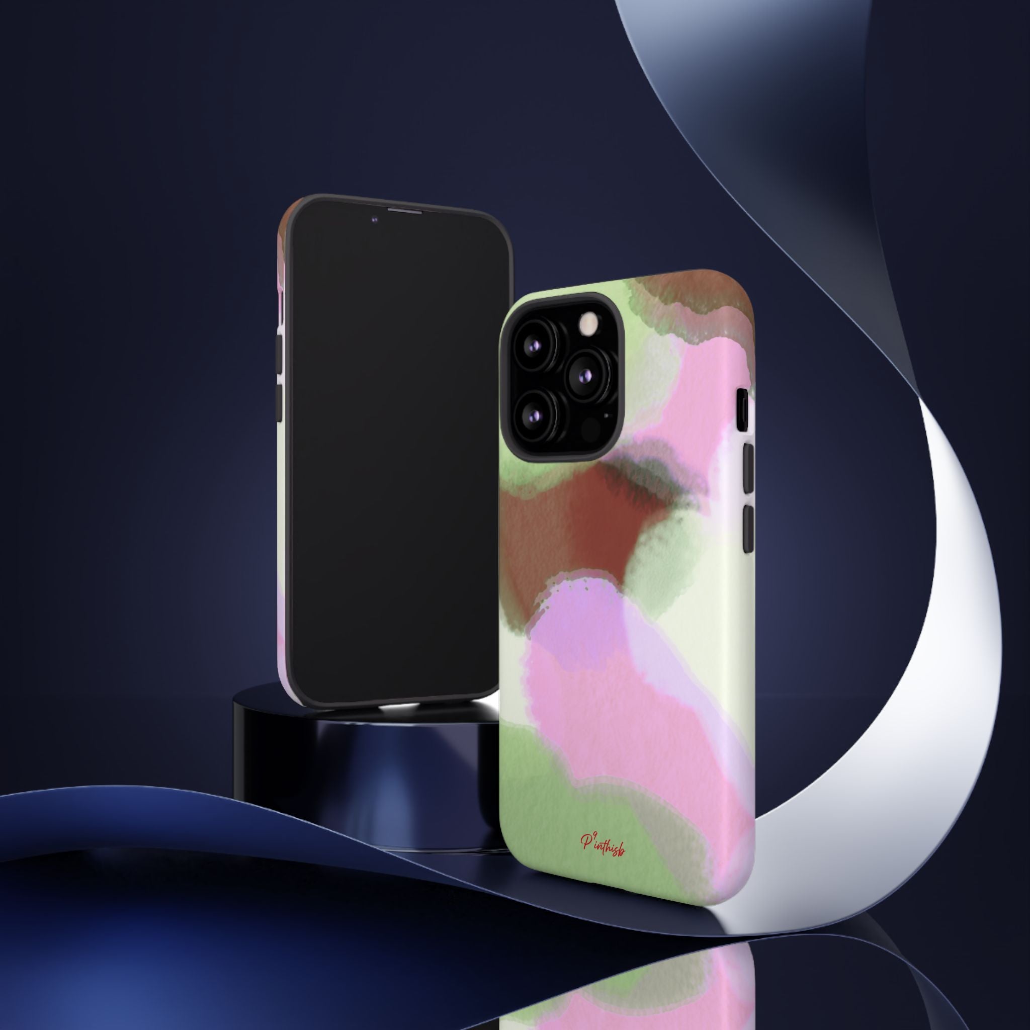 Abstract Pastel Camouflage Tough Phone Case