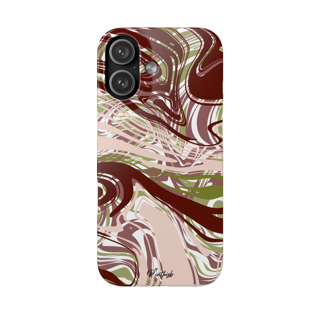 Abstract Marbled Snap Phone Case