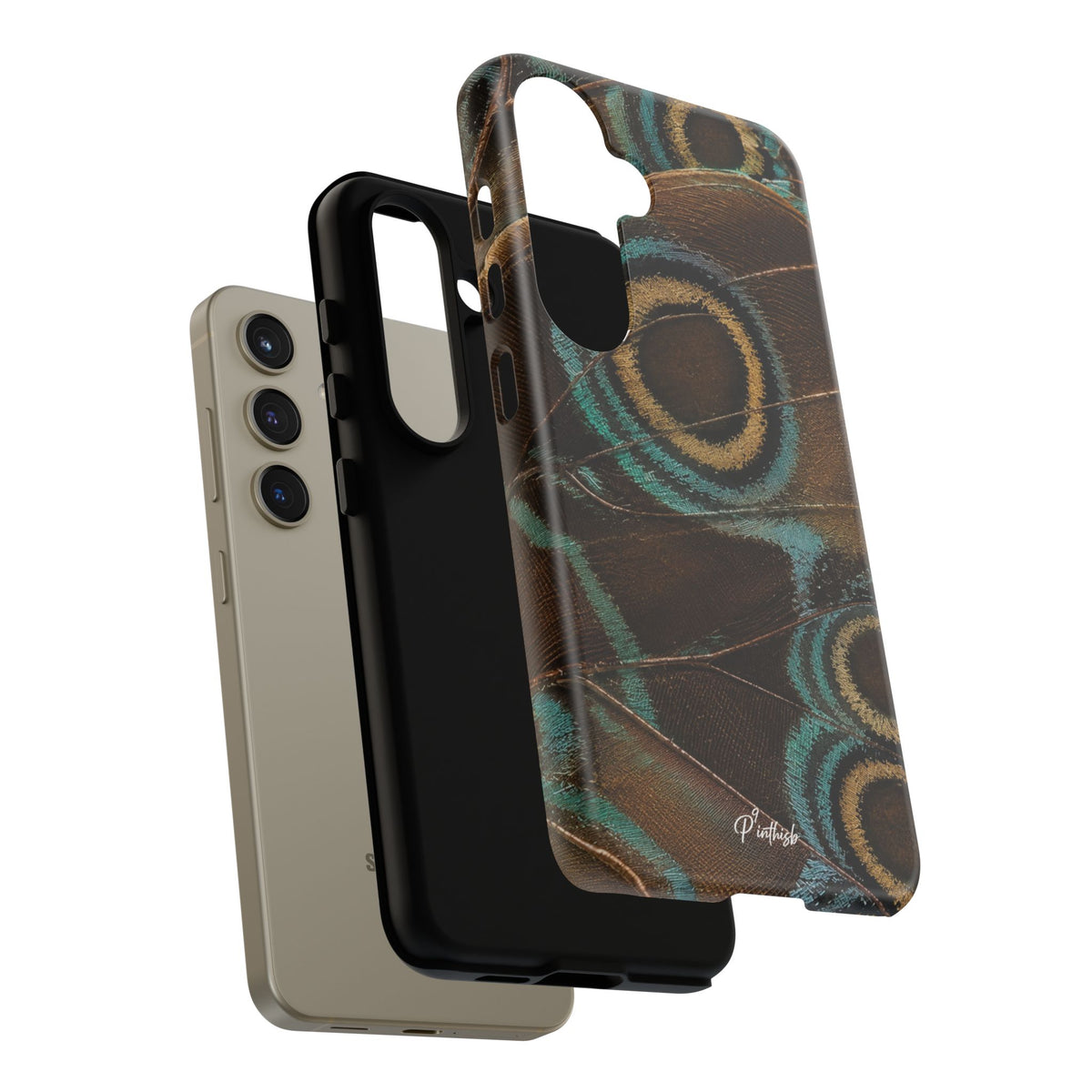 Peacock Feather Pattern Tough Case