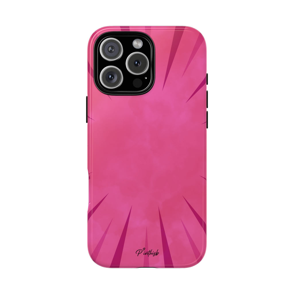 Pink Burst Tough Phone Case