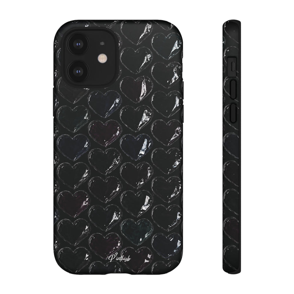 Black Pop Hearts Tough Case