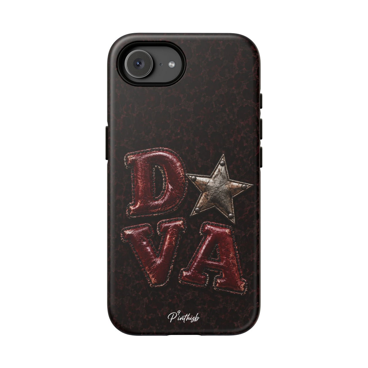 Geometric Blue Diamond Tough Phone Case