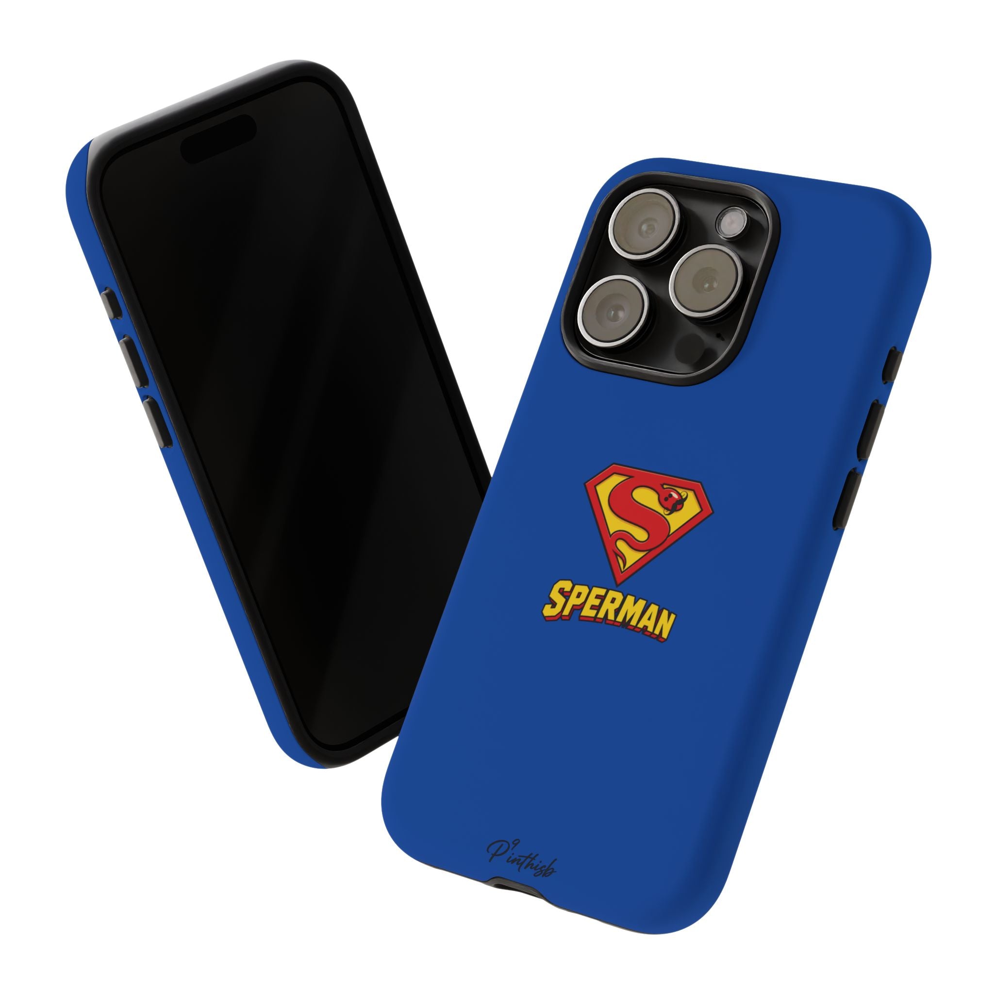 "SPERMAN" Parody Logo Tough Phone Case