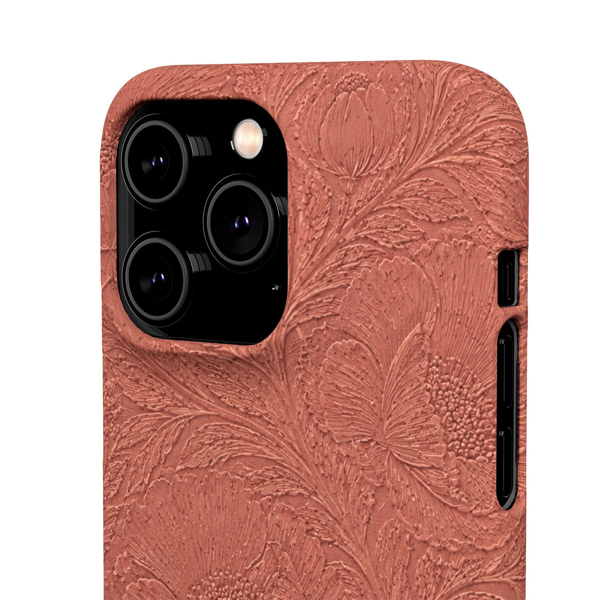Embossed Floral Snap Case