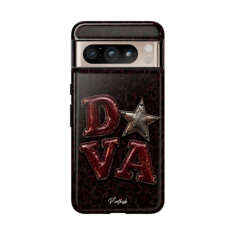 Geometric Blue Diamond Tough Phone Case