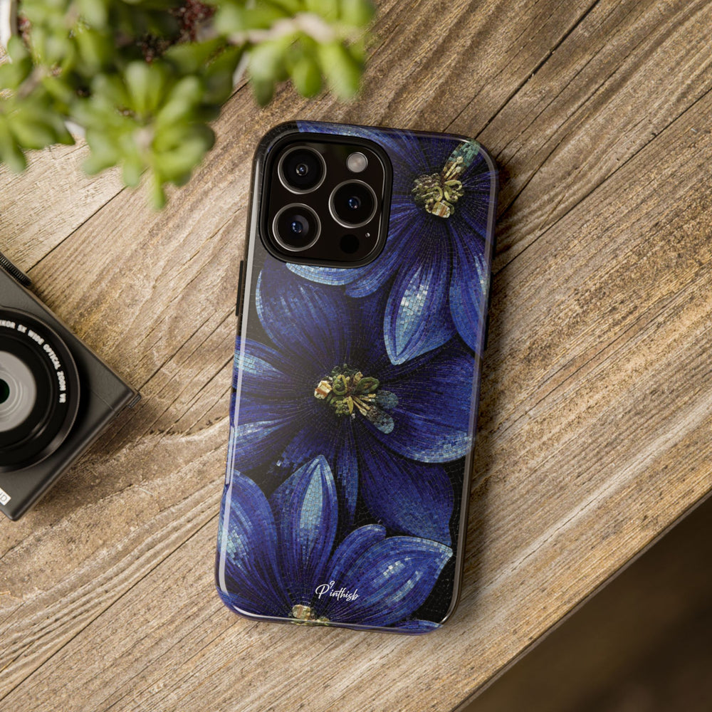 Blue Floral Tough Case
