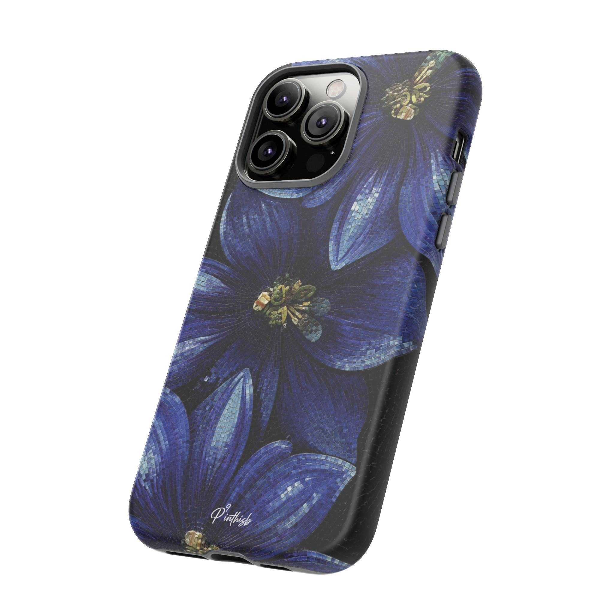 Blue Floral Tough Case
