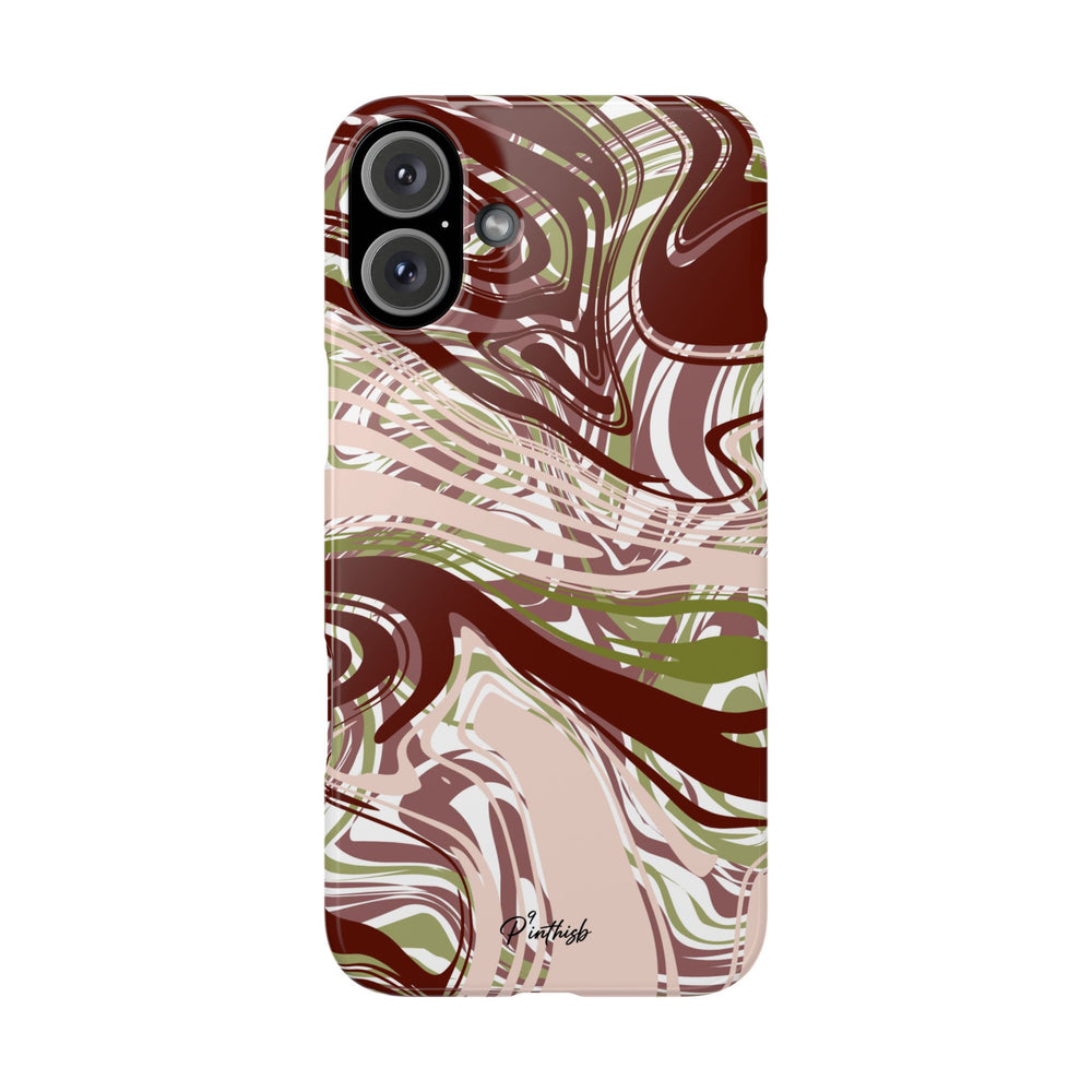 Abstract Marbled Snap Phone Case