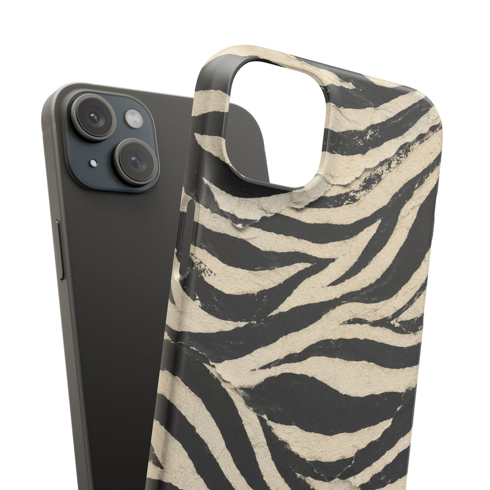 Wavy Peach & Mauve Snap Case