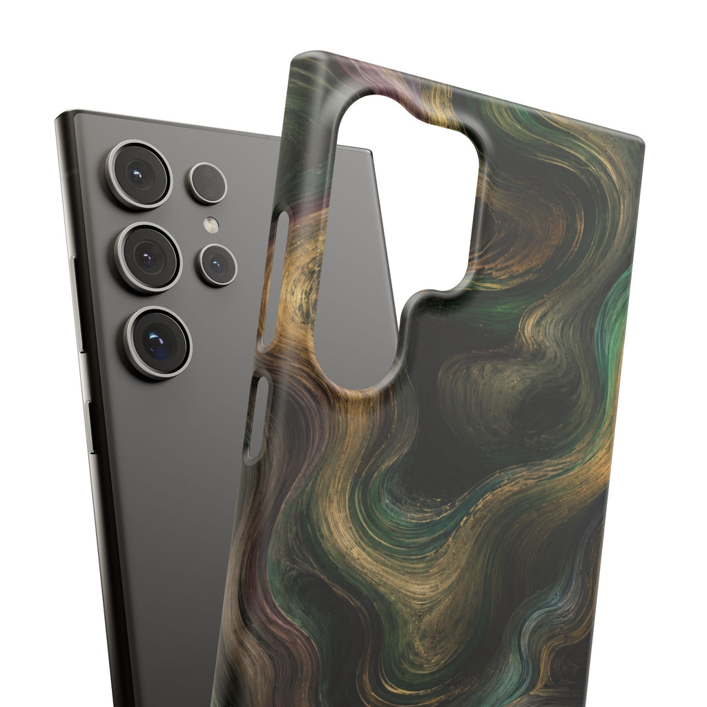Marbled Forest Snap Phone Case