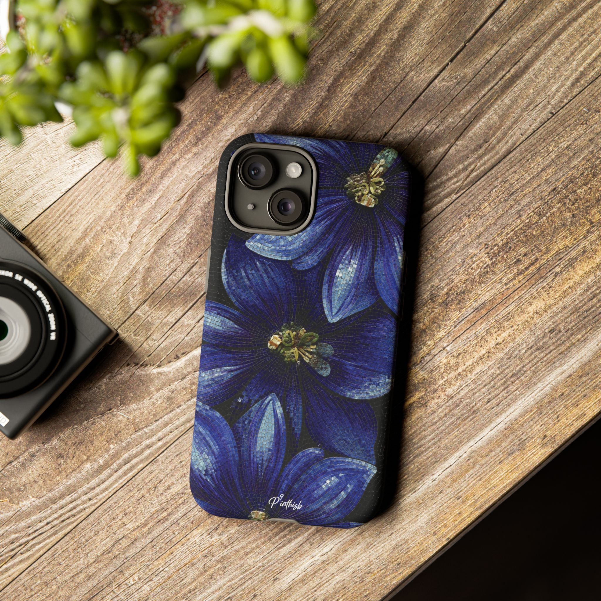 Blue Floral Tough Case