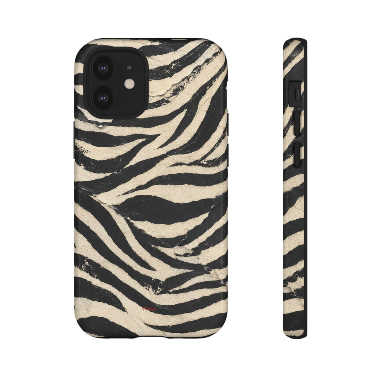 Wavy Peach & Mauve Tough Case