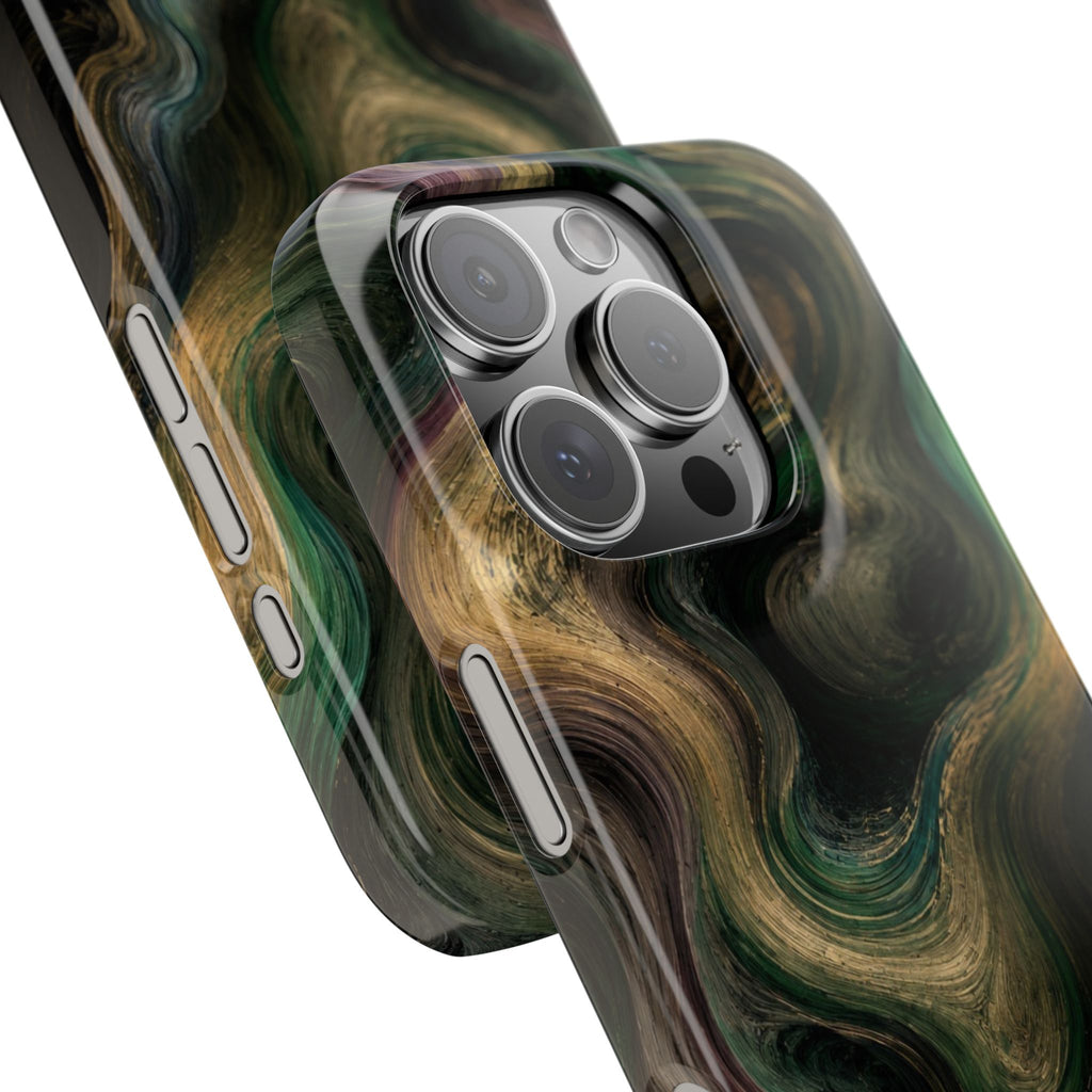 Marbled Forest Snap Phone Case