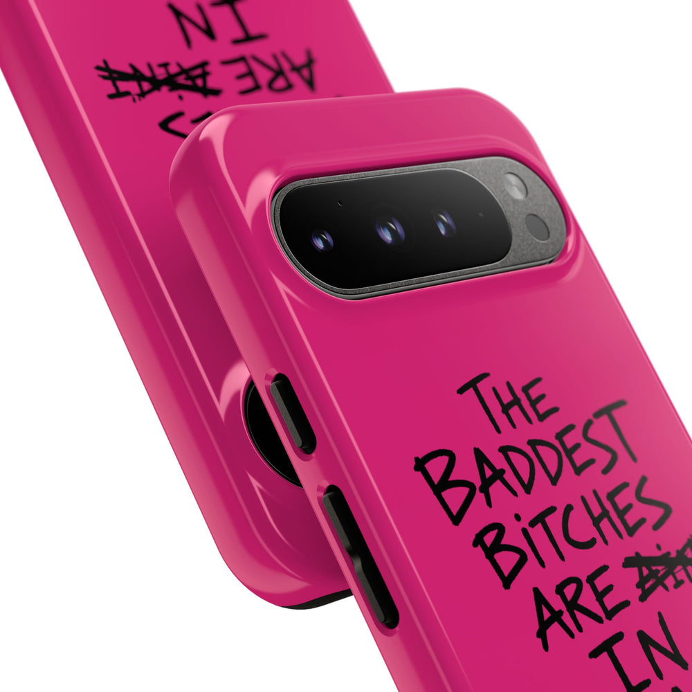 "The Baddest B*tches Are In Albania" Hot Pink Case
