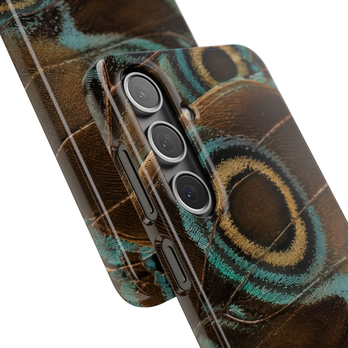 Peacock Feather Pattern Snap Case