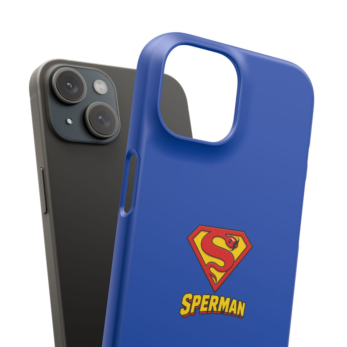 "SPERMAN" Parody Logo Snap Phone Case