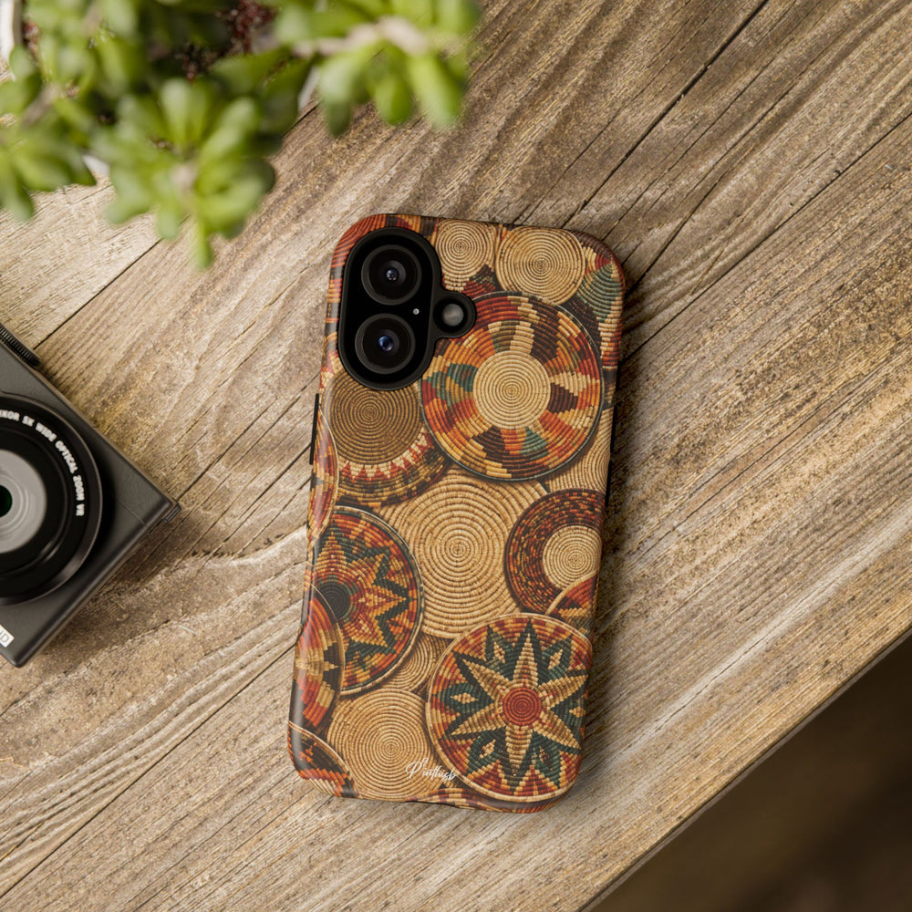 Bohemian Woven Basket Pattern Tough Case