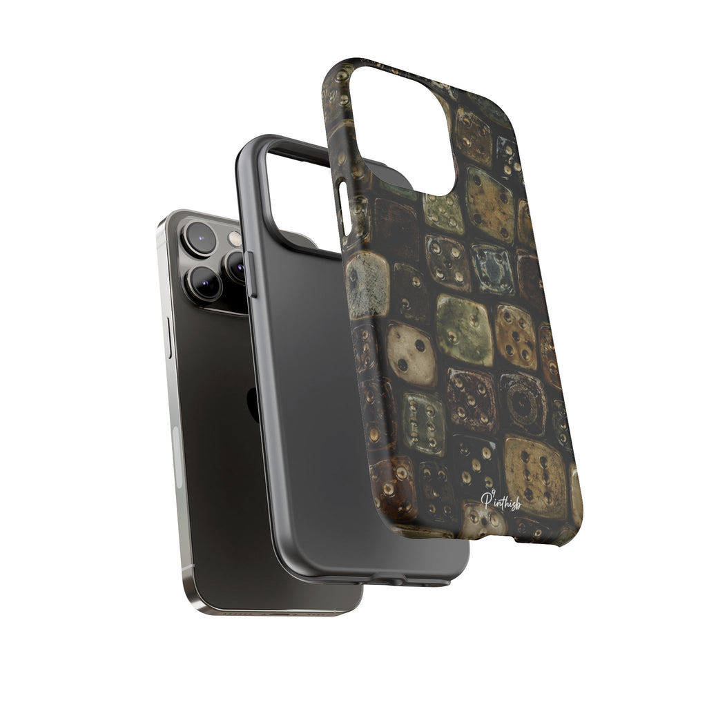 Vintage Dice Tile Phone Case