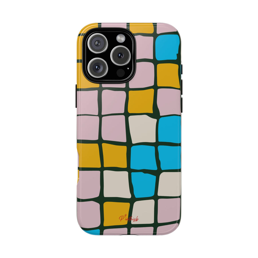 Color Grid Tough Phone Case