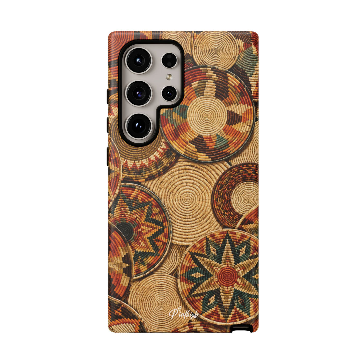 Bohemian Woven Basket Pattern Tough Case