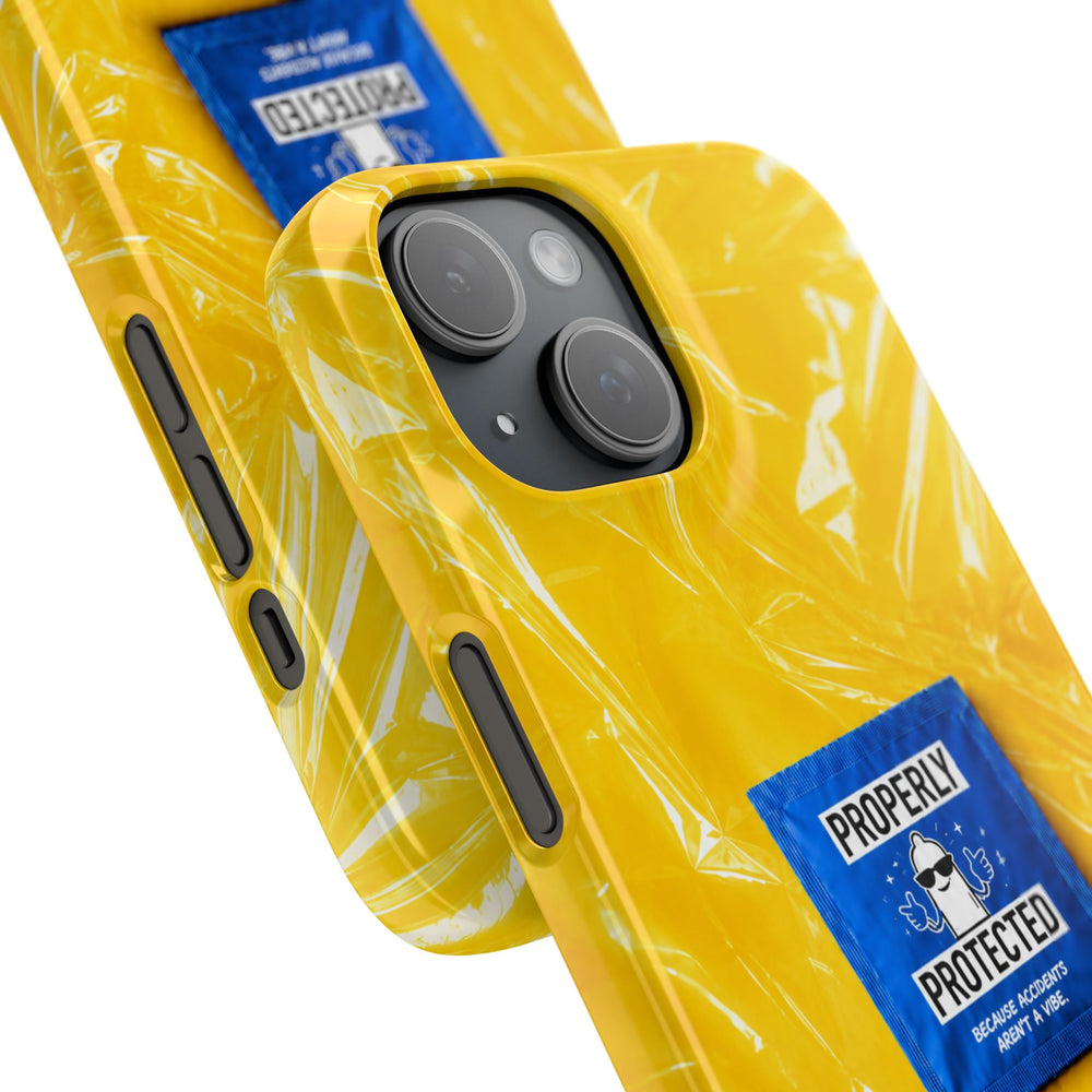 "Properly Protected" Graphic Snap Phone Case