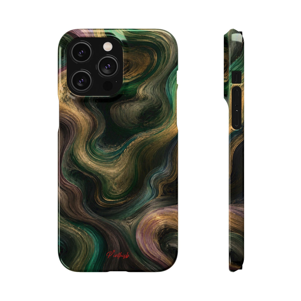 Marbled Forest Snap Phone Case