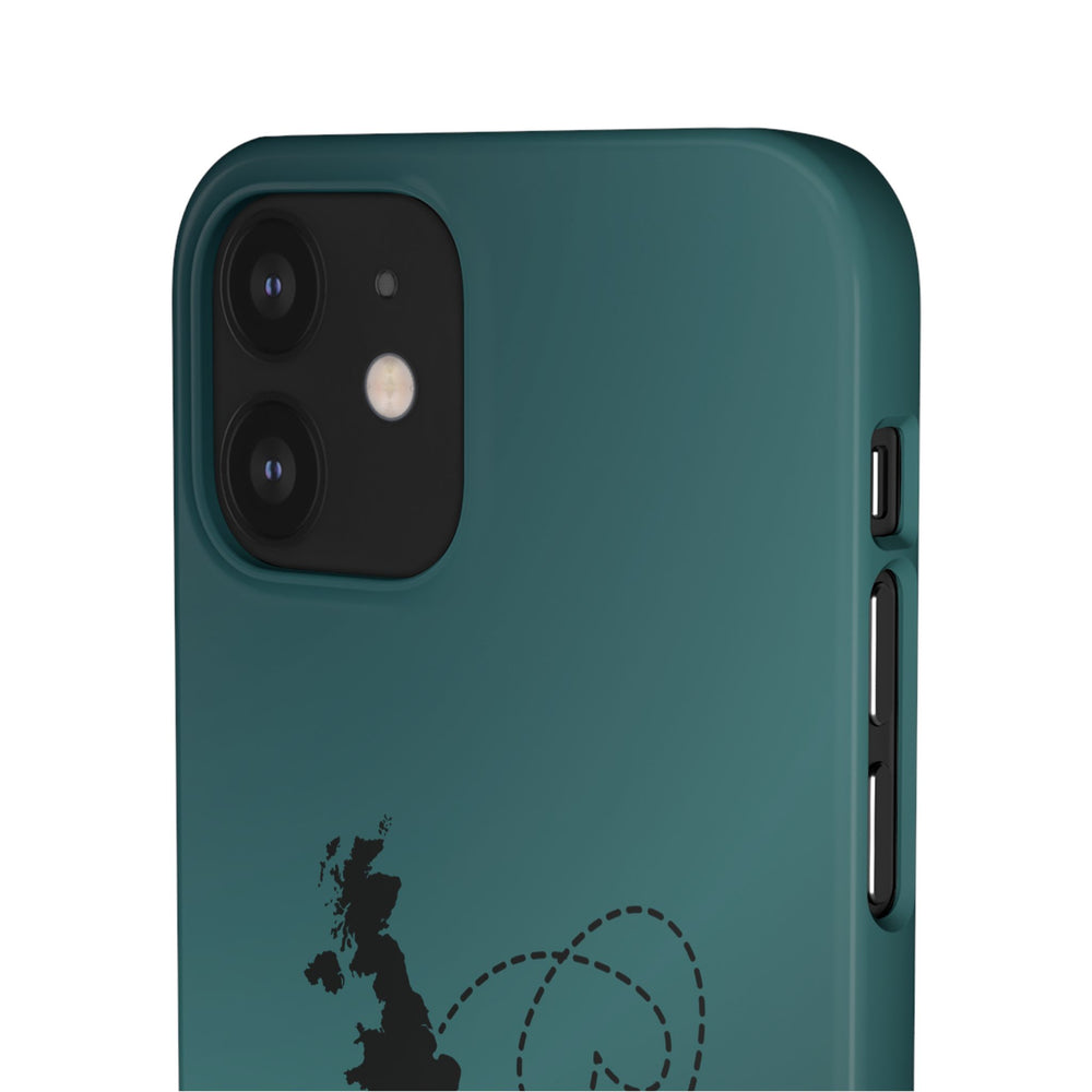 Copy of UK to Albania Pink Snap Phone Case