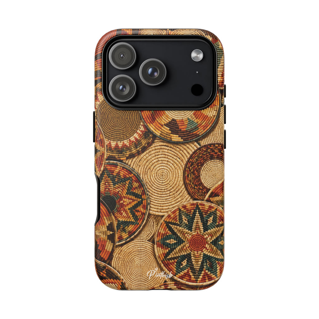 Bohemian Woven Basket Pattern Tough Case