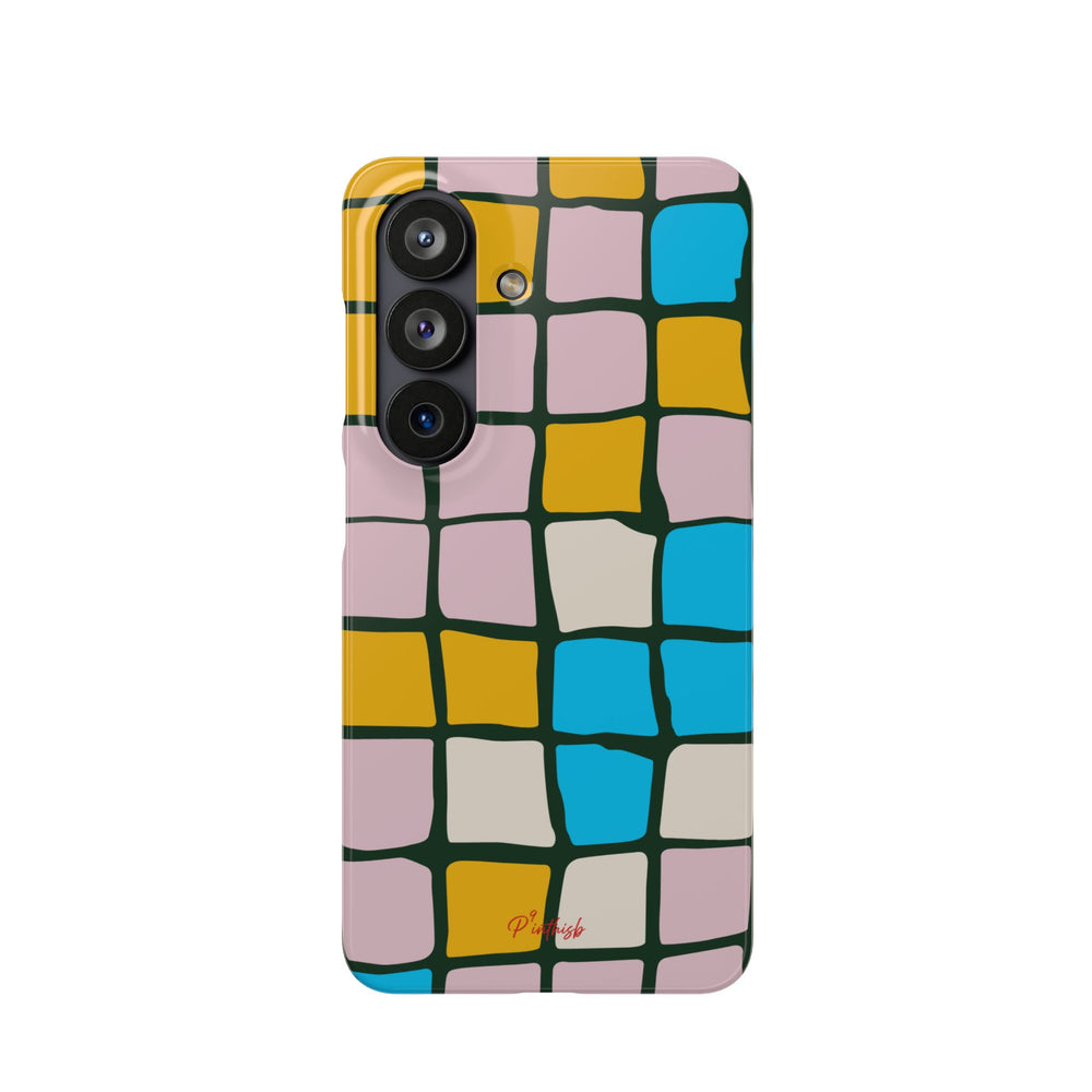 Color Grid Snap Phone Case