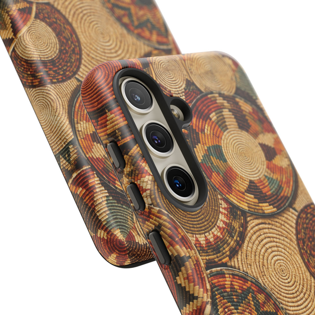 Bohemian Woven Basket Pattern Tough Case