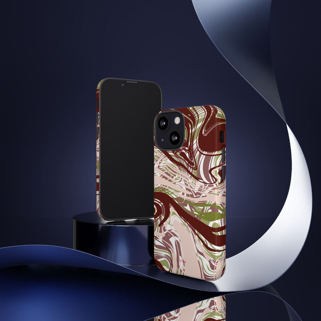 Abstract Marbled Tough Phone Case