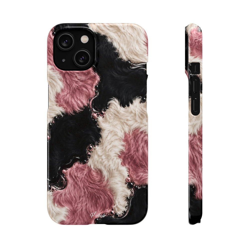 Cow Print Swirl Snap Case