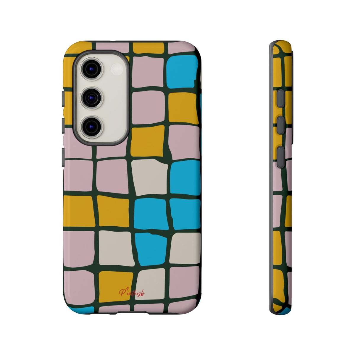 Color Grid Tough Phone Case