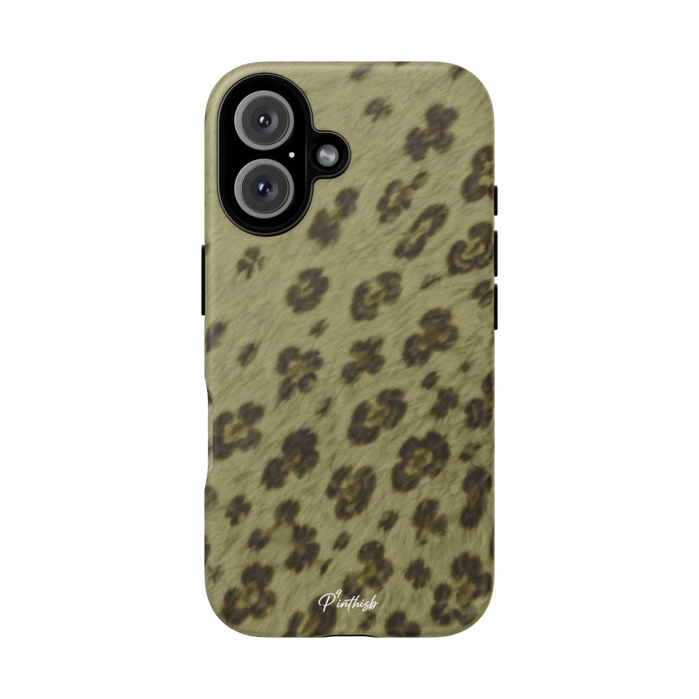 Olive Leopard Print Tough Case