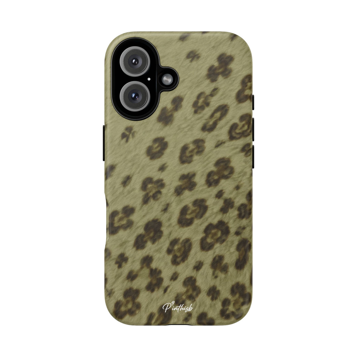 Olive Leopard Print Tough Case