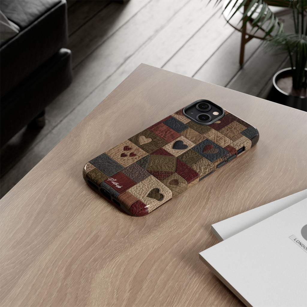 Patchwork Hearts Phone Case