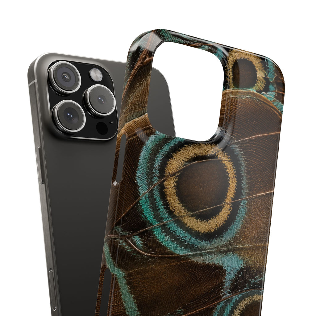 Peacock Feather Pattern Snap Case